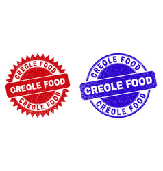 Creole Food Round And Rosette Seals With Rubber