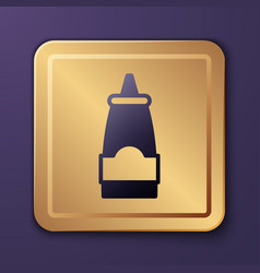 Purple Sauce Bottle Icon Isolated On