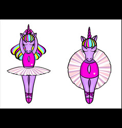 A Unicorn Set In The Form Of Ballerina