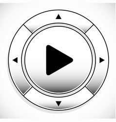 Button with arrows in four direction - remote Vector Image