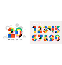 Anniversary Concept Design Modern Geometric Style