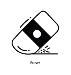 Eraser Doodle Semi Solid Icon Design