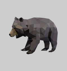 Low Poly Bear Art