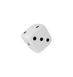 3d White Dice For Casino And Table Games