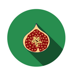 Icon Of Fig Fruit In Ui Colors