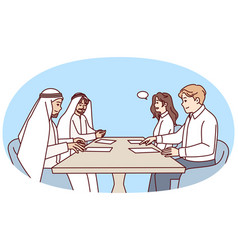 Managers Of International Business Sit At Table