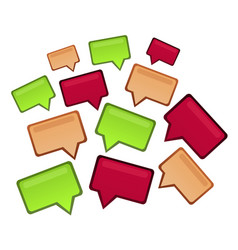 Set Of Speech Design Bubbles