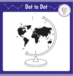 Connect The Dots Globe Dot To Dot Educational