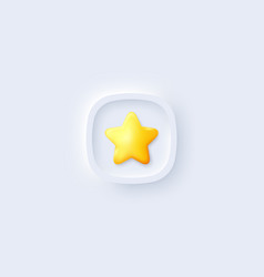 Yellow Star 3d Icon Feedback Review Customer