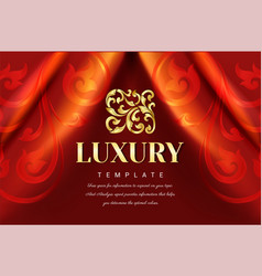 Luxury Of Red Fabric Texture Thai Background