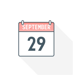 29th September Calendar Icon 29