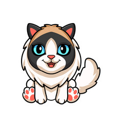 Cute Rag Doll Cat Cartoon