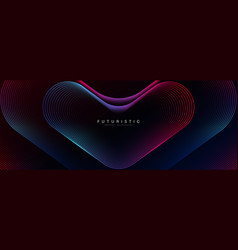 Dark Abstract Background With Colorful Glowing