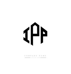 Ipp Letter Logo Design With Polygon Shape