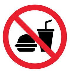 No Food And Drink Allowed Sign No Eating