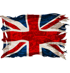 Old Shabby English Flag Detailed Realistic