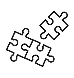 Puzzle Pieces Icon Plugins Outline