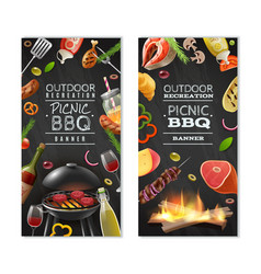 Picnic Barbecue Vertical Banners