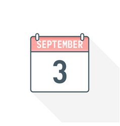 3rd September Calendar Icon 3