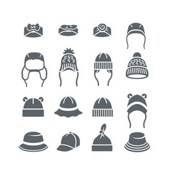 Baby Hats Caps Panamas Hair Bands Silhouette Icons