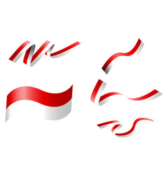 Indonesian Flag Bendera Banner Ribbon