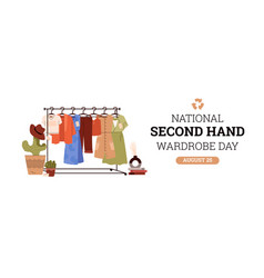 Website Banner About National Wardrobe Day Flat