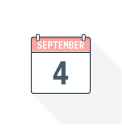 4th September Calendar Icon 4