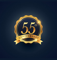 55th Anniversary Celebration Badge Label