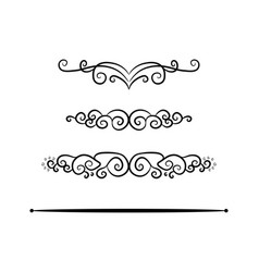 Vintage Footer Set Symbol Icon Design Beautiful