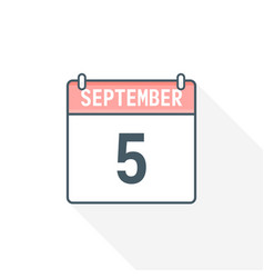 5th September Calendar Icon 5