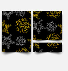 Black Abstract Banner Templetes With Square