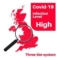 Covid19-19 Uk Infection Level High With Map