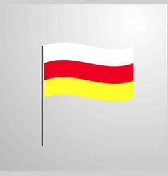 North Ossetia Waving Flag