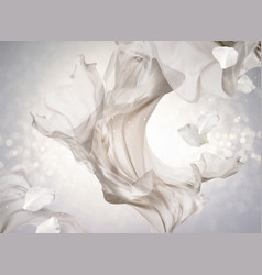 Pearl White Chiffon Design Element