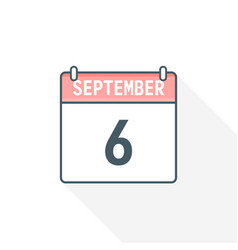 6th September Calendar Icon 6