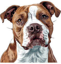 American Bulldog Adorable Art