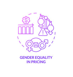 Thin Line Pink Gender Equality In Pricing Icon