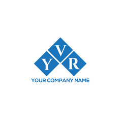 Yvr Letter Logo Design On White Background