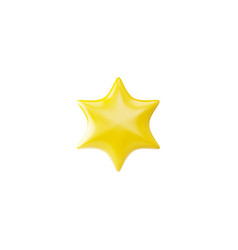 An Icon In The Form Of A 3d Golden Six-pointed