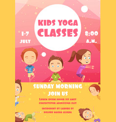 Kids Yoga Classes Advertising Poster