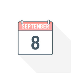 8th September Calendar Icon 8