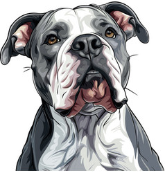 American Bulldog Adorable Art