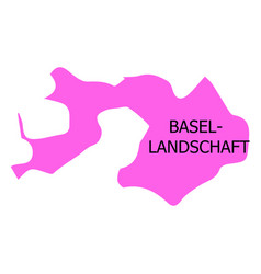 Basel Landschaft Canton Map