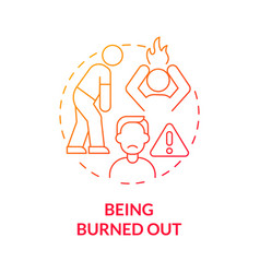 Being Burned Out Imbalance Concept Icon