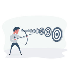 Businessman And Multiple Targets Concept Business