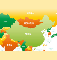 China Detailed Political Map With Lables