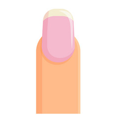 Pink Beauty Finger Icon Cartoon Polish