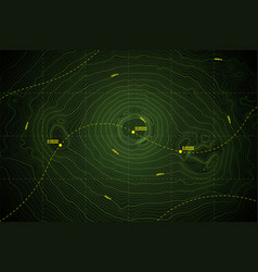 Sea Abyss Topography Map With Depth Route