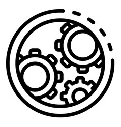 Automated Watch Repair Icon Outline Style