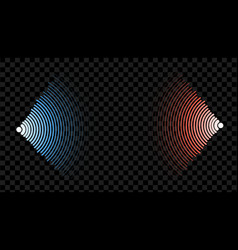 Red And Blue Wave In Abstract Style Water Ripple